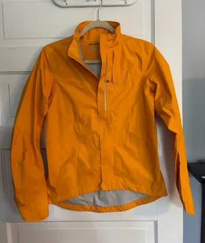 Co Op Cycles Bright Yellow Orange Lightweight Shell Jacket Size XS thumbnail 1
