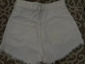 White ZARA Mom Shorts thumbnail 3