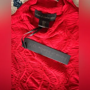NWT House of Harlow 1960 Red Lace Bodycon Midi Dress Size S thumbnail 7