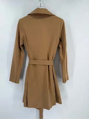CABI Casablanca Trench Coat Ponte Knit Tan Sz small thumbnail 4