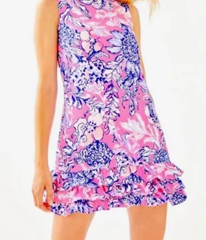 Lilly Pulitzer NWT Marla Romper Pink Tropics Sun Drenched Size 4 thumbnail 2