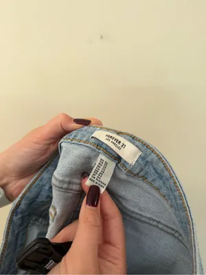 Forever 21 Jean High Waisted Skirt Size 25 thumbnail 7