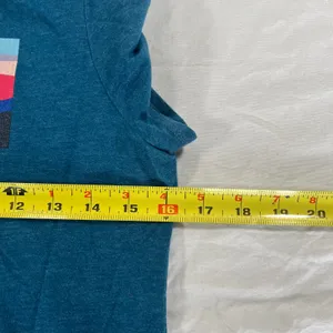 Patagonia Scoop Neck T-Shirt Women's Small Blue Logo on Back thumbnail 5