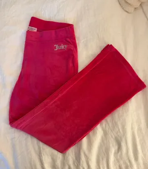 Juicy Couture Pink  Velvet Track Pants thumbnail 1