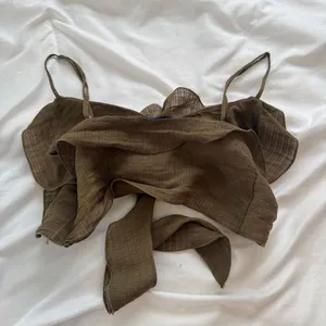 Zara Olive Textured Blouse thumbnail 3