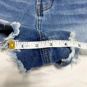 PacSun Vintage High Rise Distressed Denim‎ Shorts Blue Size 29 Button Fly Cutoff thumbnail 9