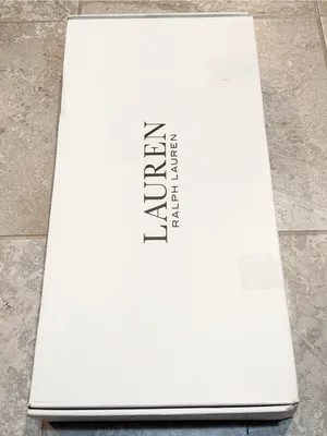 Lauren Ralph Lauren Collins Black Burnished Leather Tall Boot Heel, Size 11, NEW thumbnail 9
