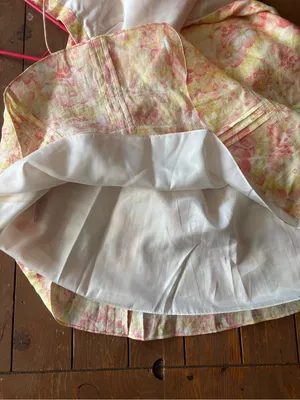 Ann Taylor floral linen midi sundress with vertical pintuck bodice thumbnail 7