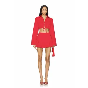 NWT Lovers + Friends Valerie Red Bubble Mini Skirt Size Large Revolve thumbnail 11