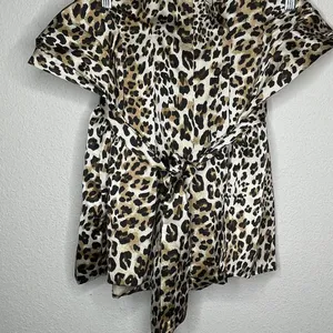L&B Lucky & Blessed Strapless Animal‎ Print Shorts Romper thumbnail 5