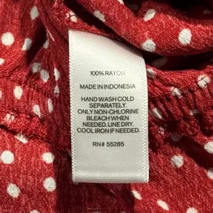 Express Tank Top Polka Dot Cottage Ruffle Coquette Y2K Retro Romantic Red Large‎ thumbnail 4