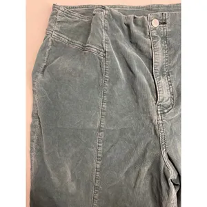 We The Free People SZ 35 plus sz Green Corduroy Flare Leg High Rise Seamed Pants thumbnail 6