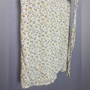 Hollister Romantic Summer Preppy Floral Wrap Mini Dress Milkmaid Y2K S thumbnail 6