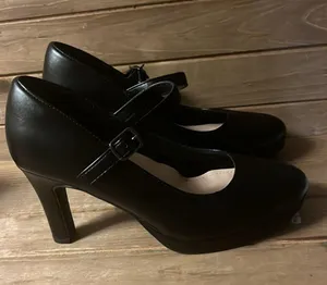 Dream Paris Women's Classic Round Toe Mary Jane Pumps, Close Toe, Low Platform thumbnail 1