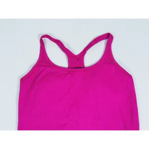 Lululemon Ebb To Street Tank Top Size 12 Pink Ribbed Racerback Yoga Pilates Gym thumbnail 5