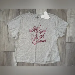 NWT- Abercrombie & Fitch Shania Twain Western Cotton Skimming Tee size large thumbnail 5