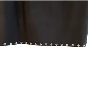 C Est 1946 Shift‎ Dress Black Studded Bell Sleeve Edgy Women Small NWT thumbnail 3