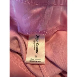 Y2K bling Juicy Couture Pink Velour Monogram Rhinestone‎ Sleepwear Pants Small thumbnail 6