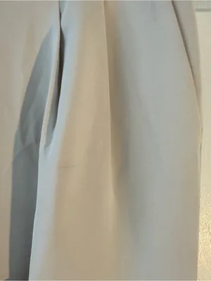 Quince Stretch Crepe Pleated Wide Leg Pants Cream (Sand) Size 10 Trousers thumbnail 7
