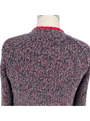Rag & Bone Ilana Marled Sweater Navy Blue Multicolor Crewneck Size Small thumbnail 6