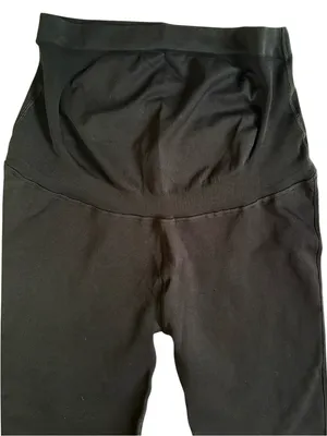 NWT Good American Maternity Leggings Black Size XL thumbnail 5