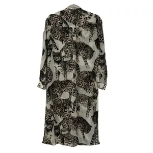 H&M Sheer Brown & Cream Tunic Top(Size 6) thumbnail 3