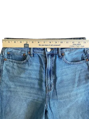 American Eagle Highest Rise 90s Flare Size 10 Short Distressed thumbnail 9