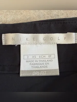 Nike Golf Skort Womens XS Black Stretch Skirt Built In Shorts Pockets thumbnail 4