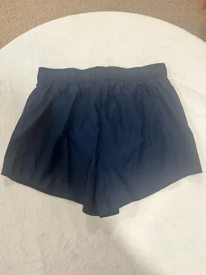 Athletic Works Large Navy Blue Running Shorts with Liner thumbnail 2