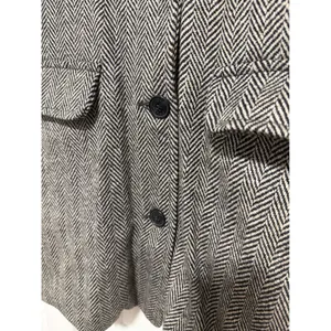 Isaac Mizrahi Live Womens XL Herringbone Wool Coat preppy academia professional thumbnail 6