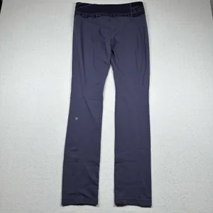 Lululemon Reversible Straight Leg Yoga Pants Women’s Size 10 Purple High Rise thumbnail 2
