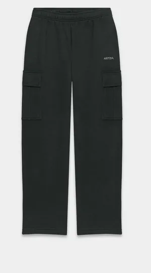 Aritzia TNA Cozy Sweatfleece Mega Cargo™ Sweatpant in black Size XS thumbnail 1