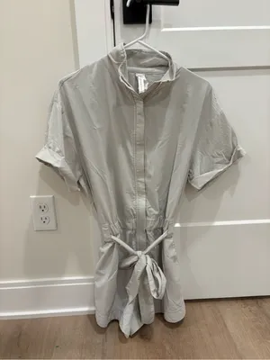 Fabletics Light Grey Romper Size Small thumbnail 1
