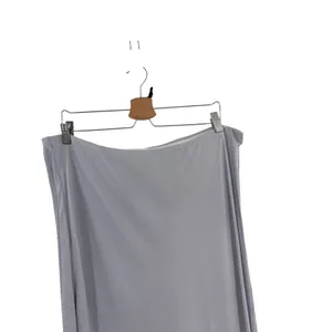 Anthropologie Tilda Bias Cut Maxi Slip Skirt Lavender Gray Silver Size 2X thumbnail 2