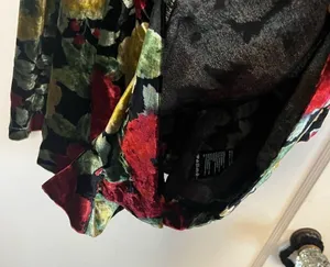 Free People velvet floral romper thumbnail 5