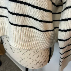 Tahari Striped Cropped Sweater thumbnail 3