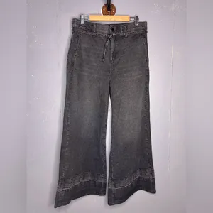 Democracy Tie Waist Wide Leg Jeans Size 10 thumbnail 2