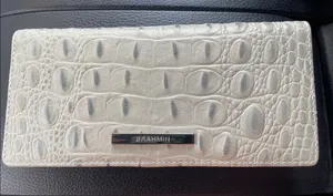 Brahmin Cream Croc-Embossed Wallet thumbnail 1