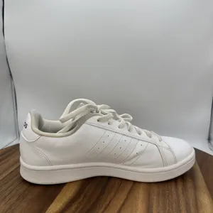 Adidas Grand Court Base Low Top Sneakers Shoes White Black EE7968 Women's 7.5 thumbnail 5