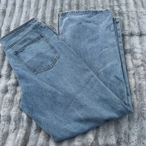 Edikted Wide Leg Jeans Women’s L Light Wash High Rise Button Fly Denim thumbnail 10