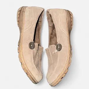 Naturalizer Beige Suede Slip On Loafers, size 6 thumbnail 5