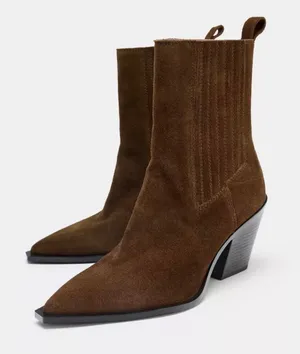 ZARA Chocolate Brown Sweater Vest thumbnail 1