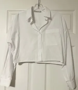Abercrombie & Fitch White Button Down Shirt thumbnail 1