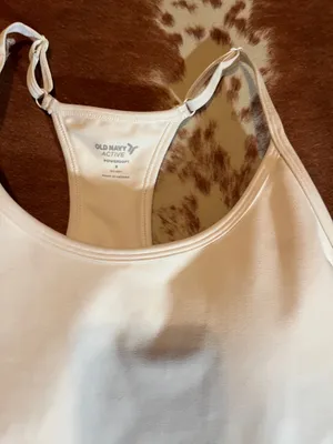 Old Navy Active white dress size small Padded top but no shorts under! thumbnail 3