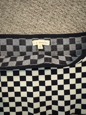 L.A. Hearts Checkered Tube Top thumbnail 3