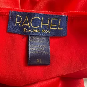 Rachel Rachel Roy Red Chemise Slip Gown Lingerie Valentines Sexy Satin Lace XL‎ thumbnail 9