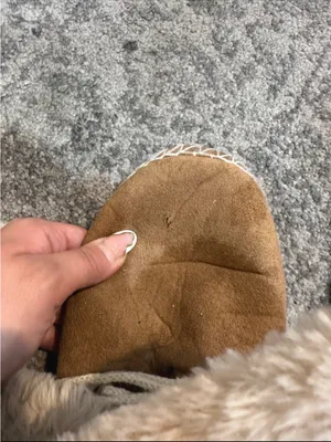 Kooba Brown Suede Faux-Fur Lined Winter Booties with Pom Poms thumbnail 8