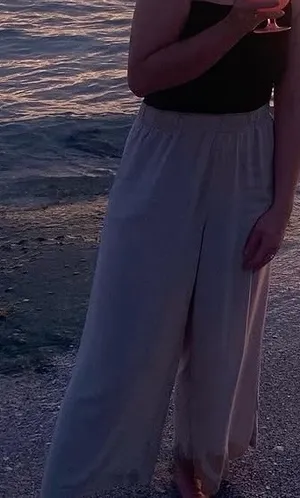 Sage Green H&M Flowy Pants thumbnail 1