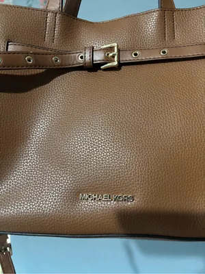 Michael Kors Brown Pebbled Leather Belted Satchel Crossbody Bag thumbnail 5