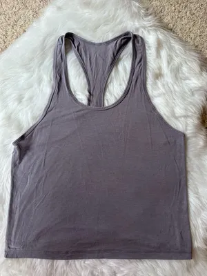 Alo Yoga All Day Tank Top (Size S?) in Fog thumbnail 3